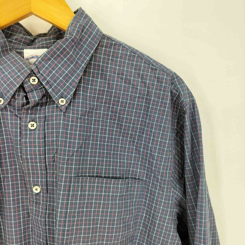ブルックスブラザーズ BROOKS BROTHERS チェック コットンボタンダウンシャツ メンズ import:L