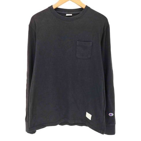 チャンピオン Champion ポケット クルーネック L/S Tシャツ メンズ import:L