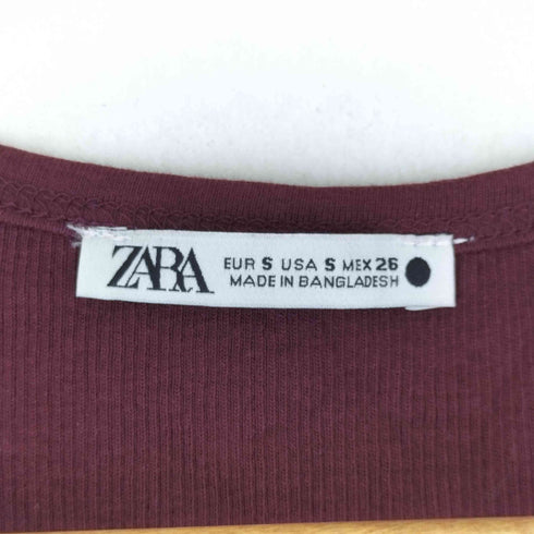 ザラ ZARA Uネック タンクトップ レディース US S