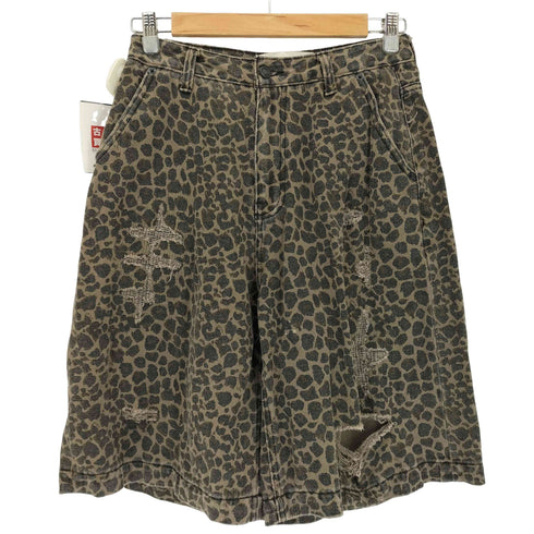 AVANDRESS レオパード柄 デニムバギーショーツ レディース JPN:S