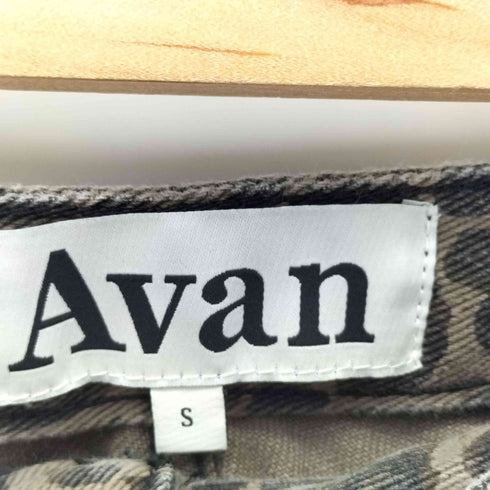 AVANDRESS レオパード柄 デニムバギーショーツ レディース JPN:S