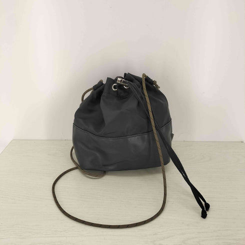 クラフトスタンダードブティック CRAFT STANDARD BOUTIQUE レザー切替 ショルダー巾着バッグ レディース