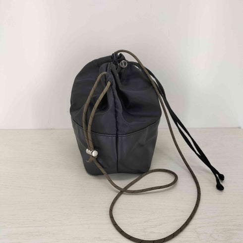 クラフトスタンダードブティック CRAFT STANDARD BOUTIQUE レザー切替 ショルダー巾着バッグ レディース