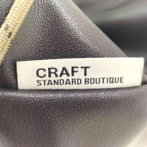 クラフトスタンダードブティック CRAFT STANDARD BOUTIQUE レザー切替 ショルダー巾着バッグ レディース