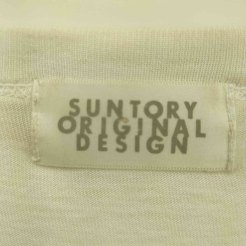 サントリー SUNTORY ORIGINAL DESIGN 90S 企業ロゴプリント シングルステッチ クルーネックTシャツ メンズ