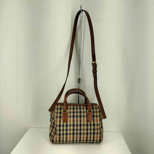 ダックス DAKS チェック 2WAY ショルダーバッグ レディース