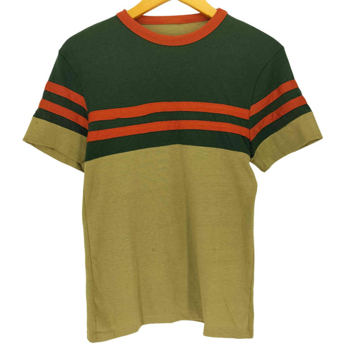 70~80s ドッキング ボーダー リンガーTシャツ メンズ