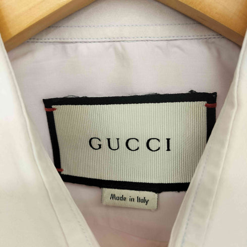 グッチ GUCCI 16SS ミケーレ期 Slim レギュラーカラー ドレスシャツ メンズ