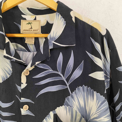 ジャマイカジャックス JAMAICA JAXX シルク オープンカラー アロハシャツ メンズ Ⅼ