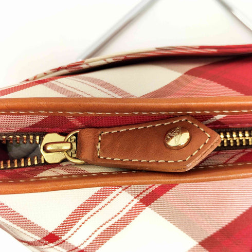 ヴィヴィアンウエストウッド Vivienne Westwood チェック レザー切替 ショルダーバッグ レディース
