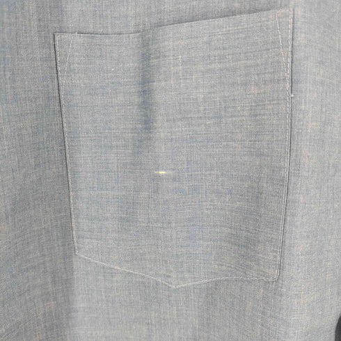 ヴァンヒューゼン VAN HEUSEN 60s 襟芯 ポリコットン 長袖 オープンカラーシャツ メンズ XL