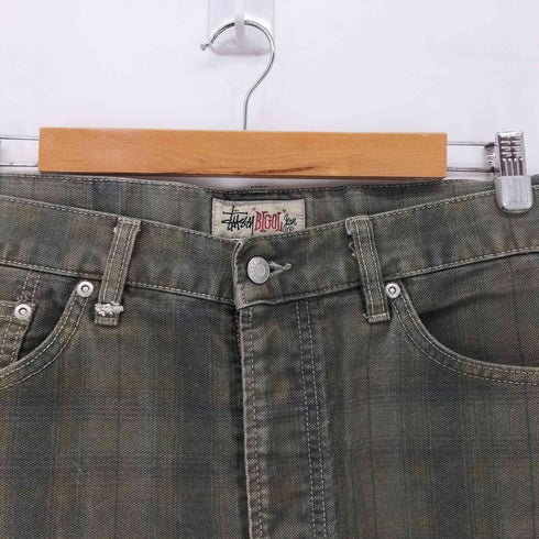 ステューシー Stussy BIG OL SHORT CANVAS PLAID メンズ 32