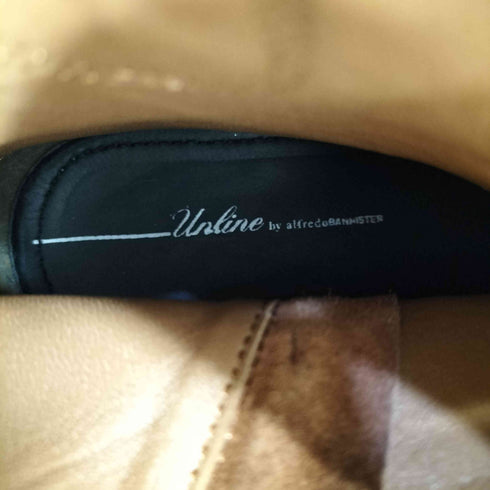 アンラインバイアルフレッドバニスター Unline by alfredoBANNISTER サイドジップスエードブーツ メンズ 42