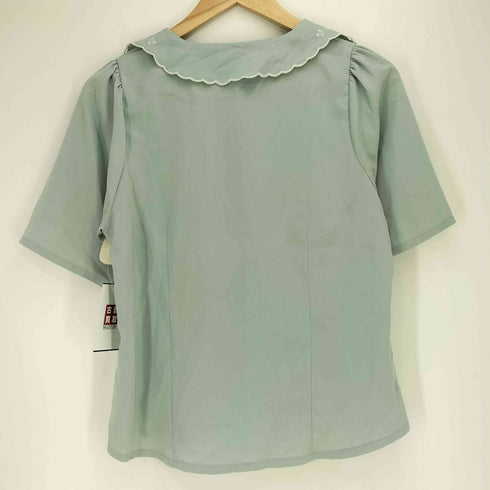 アンアナザーアンジェラス an another angelus ローズ刺繍ハシゴカットワーク衿ブラウス レディース FREE