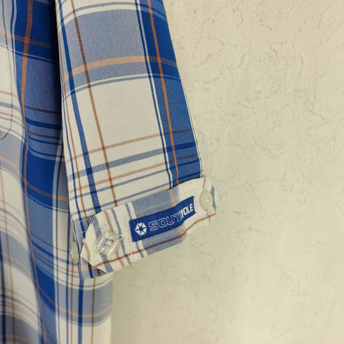 サウスポール SOUTHPOLE 90-00S ロゴ刺繍 レギュラーカラーチェックシャツ メンズ XL