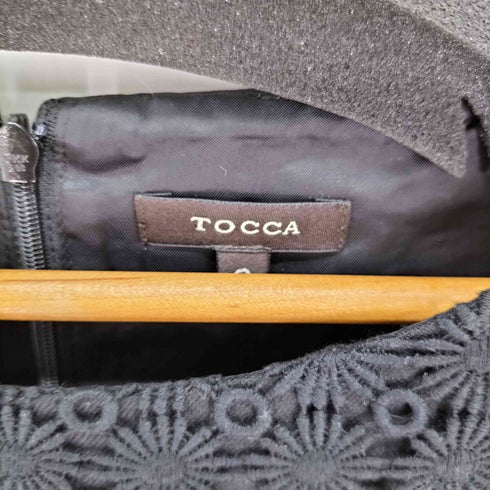 トッカ TOCCA 花柄レース フレンチスリーブワンピース レディース JPN:2