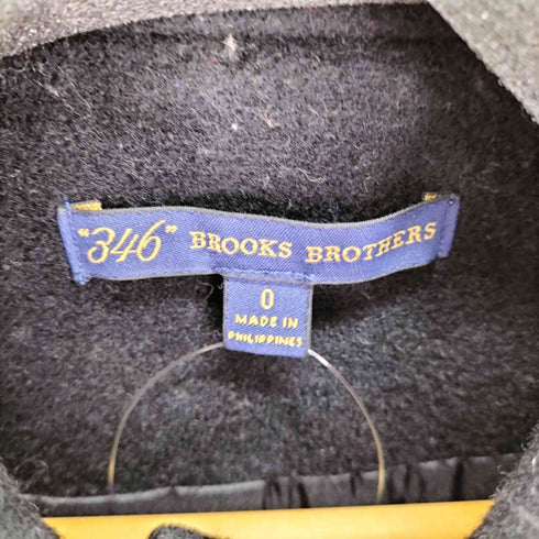ブルックスブラザーズ 346 BROOKS BROTHERS ウール 比翼 ステンカラーコート レディース JPN:0