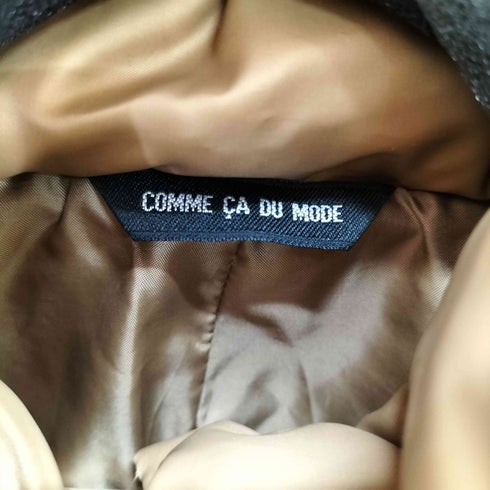 コムサデモード COMME CA DU MODE フェイクファー付きダウンコート レディース