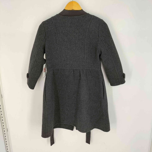 スピックアンドスパン Spick and Span WOOL&CASHMERE&ANGOLA カシミヤ&アンゴラ混 ノーカラーコート レディース JPN:36