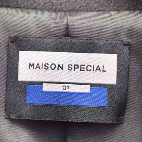 メゾンスペシャル MAISON SPECIAL Super140s Prime-Over Melton Balmachan Coat プライムオーバーメルトンバルマカンコート メンズ 1