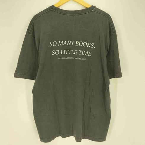 BLANK MAG BOOKS SO MANY BOOKS SO LITTLE TIME PIGMENT DYED S/S Tシャツ メンズ XXL