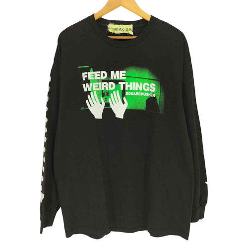 Heuristic Silk FEED ME WEIRD THINGS プリント ロングスリーブTシャツ メンズ import:XL