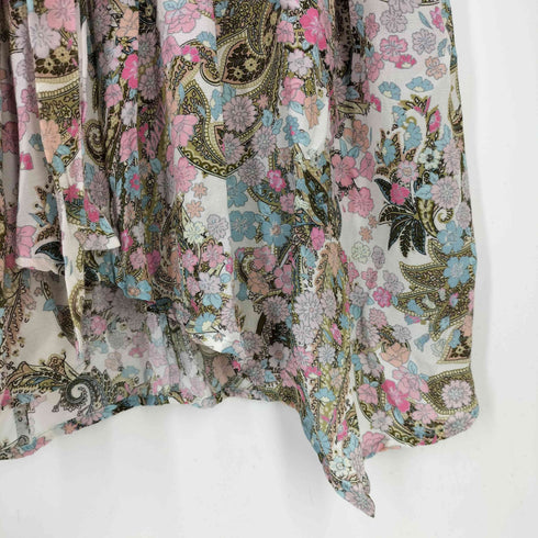 ザディグエヴォルテール ZADIG&VOLTAIRE Ritan Flower Print Dress レーヨン100% バックオープンワンピース レディース import:XS