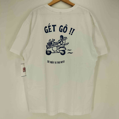 Sunglow BEEP GET GO プリント 半袖Tシャツ メンズ 4XL