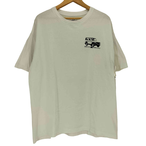 UNKNOWN MOTORWORKS LTD USA製 企業ロゴ プリント クルーネックTシャツ メンズ import:XL