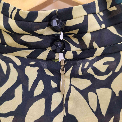 レリアン Leilian 総柄 L/S ハイネック シャツ ブラウス レディース 9