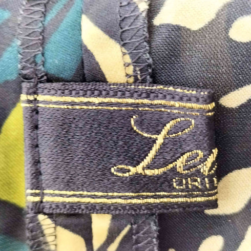レリアン Leilian 総柄 L/S ハイネック シャツ ブラウス レディース 9