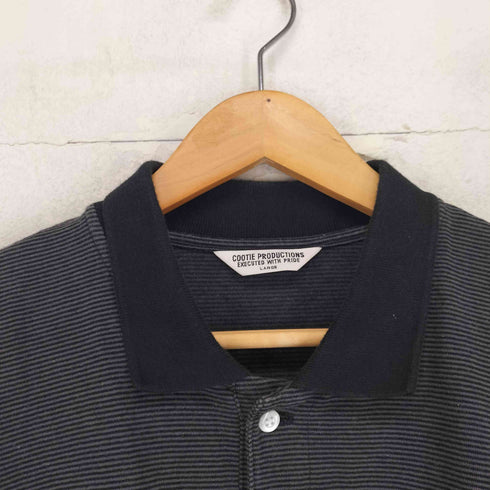 クーディプロダクション cootie productions Open End Yarn Border S/S Polo メンズ L