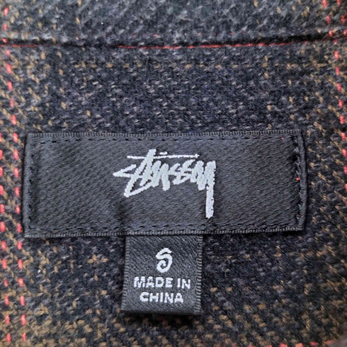 ステューシー Stussy Hank Plaid Zip Shirt メンズ S