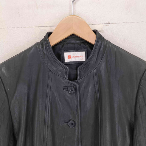 L&B Beautiful lamb leather リアルレザージャケット レディース JPN:11号