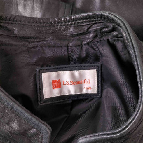L&B Beautiful lamb leather リアルレザージャケット レディース JPN:11号