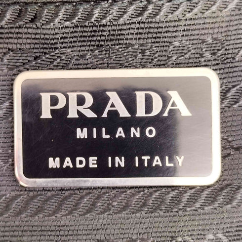 プラダ PRADA ロゴプレート ナイロン トートバッグ レディース