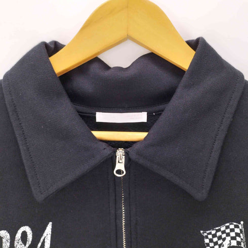 ザラ ZARA TEXT PRINT QUARTER-ZIP SWEATSHIRT ジッパー付きテキストスウェットシャツ メンズ import:M