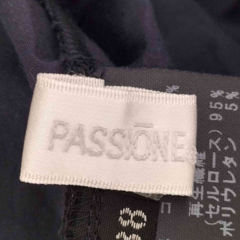 パシオーネ PASSIONE 袖リブ バックZIP プルオーバードルマンブラウス レディース JPN:38