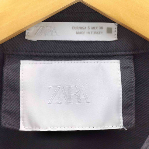 ザラ ZARA WASHED RELAXED FIT OVERSHIRT ウォッシュ加工リラックスフィットシャツジャケット メンズ import:S