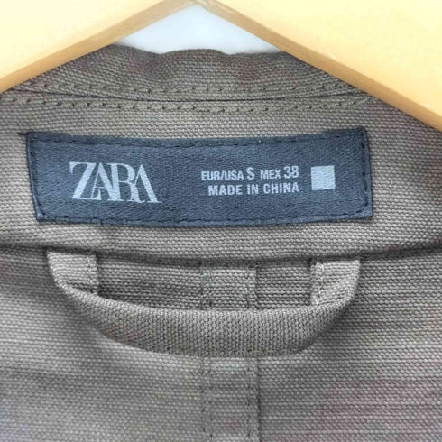ザラ ZARA RELAXED FIT COTTON OVERSHIRT リラックスフィットコットンシャツジャケット メンズ import:S