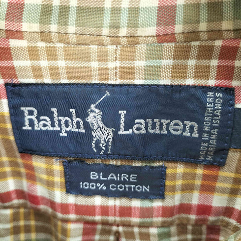 ラルフローレン RALPH LAUREN BLAIRE L/S ボタンダウンシャツ メンズ import:L