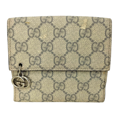 グッチ GUCCI GGキャンパス ダブルホック 2つ折り財布 レディース