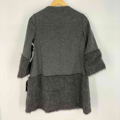 ビーティングハート BEATING HEART CASHMERE カシミヤ混 ファー付きロングコート イタリア製 レディース JPN:1