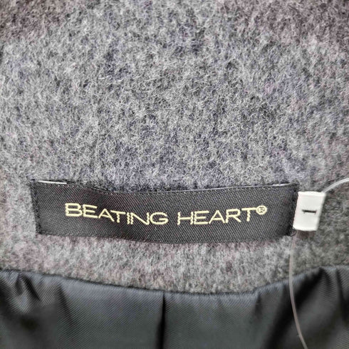 ビーティングハート BEATING HEART CASHMERE カシミヤ混 ファー付きロングコート イタリア製 レディース JPN:1