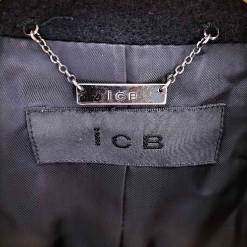 アイシービー ICB ANGOLA&WOOL 比翼ステンカラーコート レディース US:4