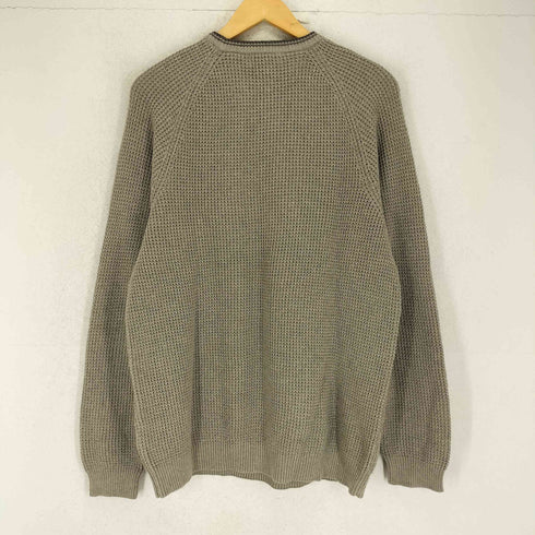 エディーバウアー Eddie Bauer リブ編みクルーネック L/S ニットセーター メンズ M