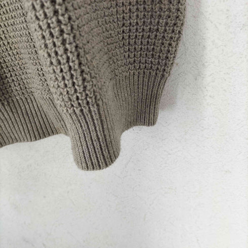 エディーバウアー Eddie Bauer リブ編みクルーネック L/S ニットセーター メンズ M