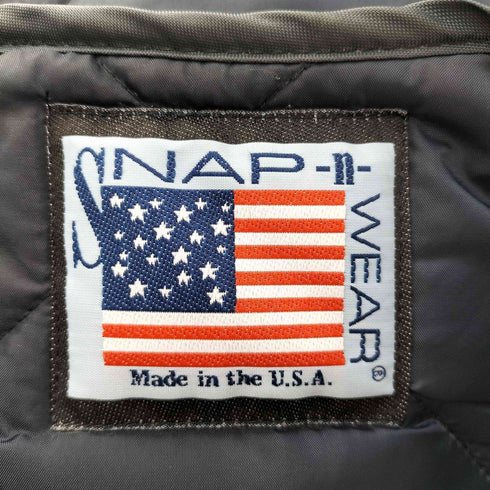 スナップンウェア SNAP N WEAR USA製 キルティングベスト メンズ import:M