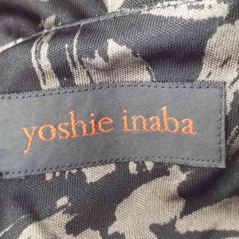 ヨシエイナバ YOSHIE INABA レーヨン シルク 総柄 ワンピース レディース 11