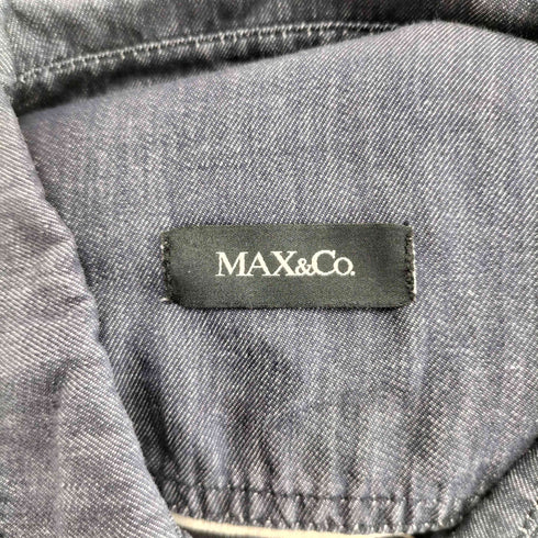 マックスアンドコー MAX&CO. 切替シャツワンピース レディース